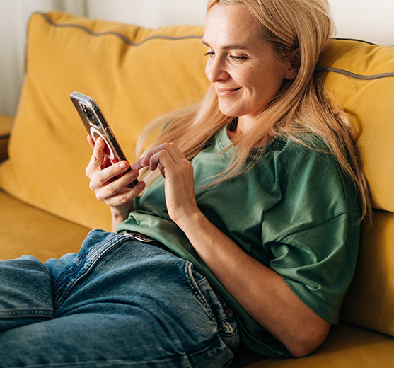 Woman on phone