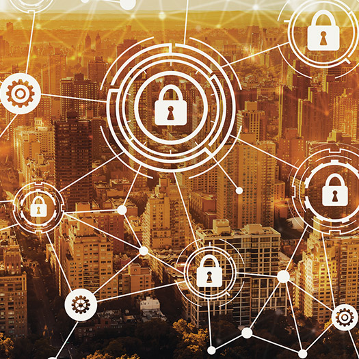 Abstract image of security alerts.
