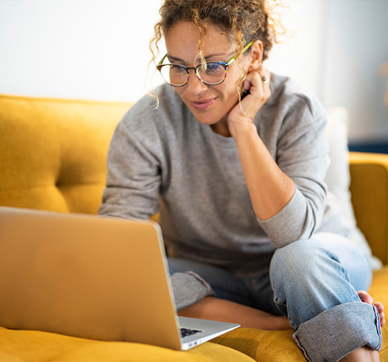 woman on laptop