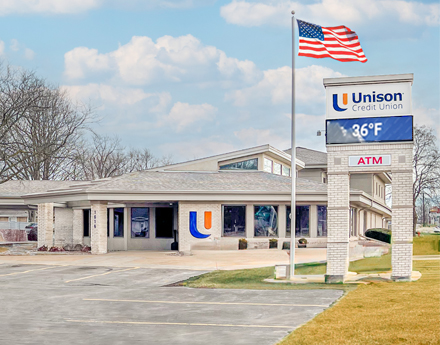 Unison Credit Union Kaukauna South Corporate Location.