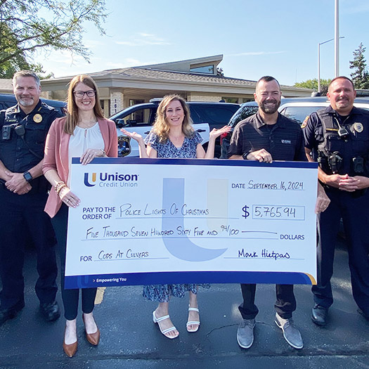 Unison Check presentation to local law enforcement