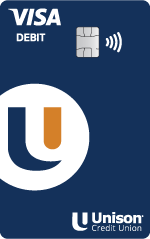 Unison Credit Union Visa Debit Card