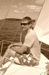 jake sailing in Wisconsin