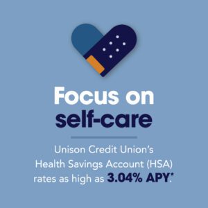 HSA Promotional Banner. Limited time rate for July 2023 at 3.04% APY