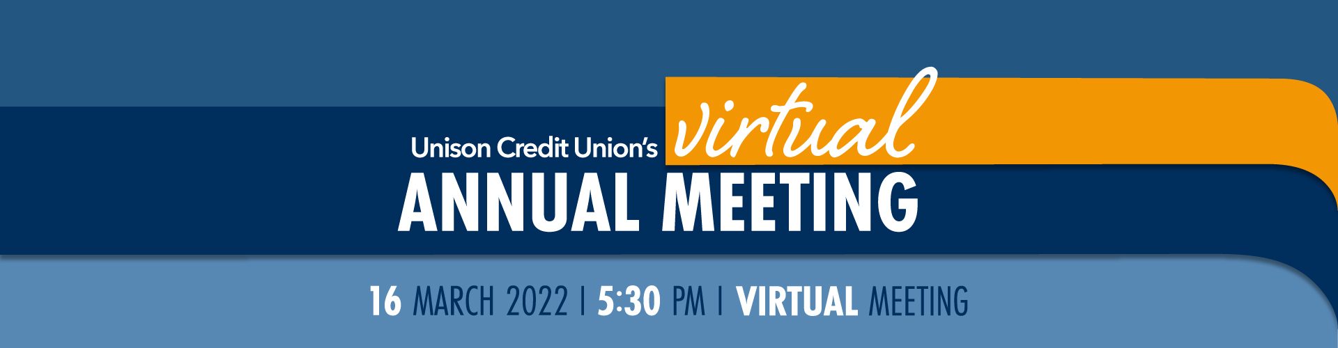 Unison Credit Union Annual Meeting graphic